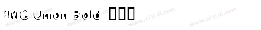 FMG Union Bold字体转换